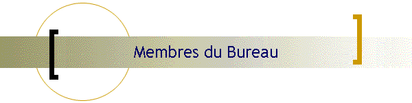 Membres du Bureau